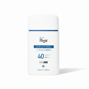 ضد آفتاب مناسب انواع پوست حتی پوست های مستعد جوش و حساس آیزو Isov UV Block Cream 50ml/spf40