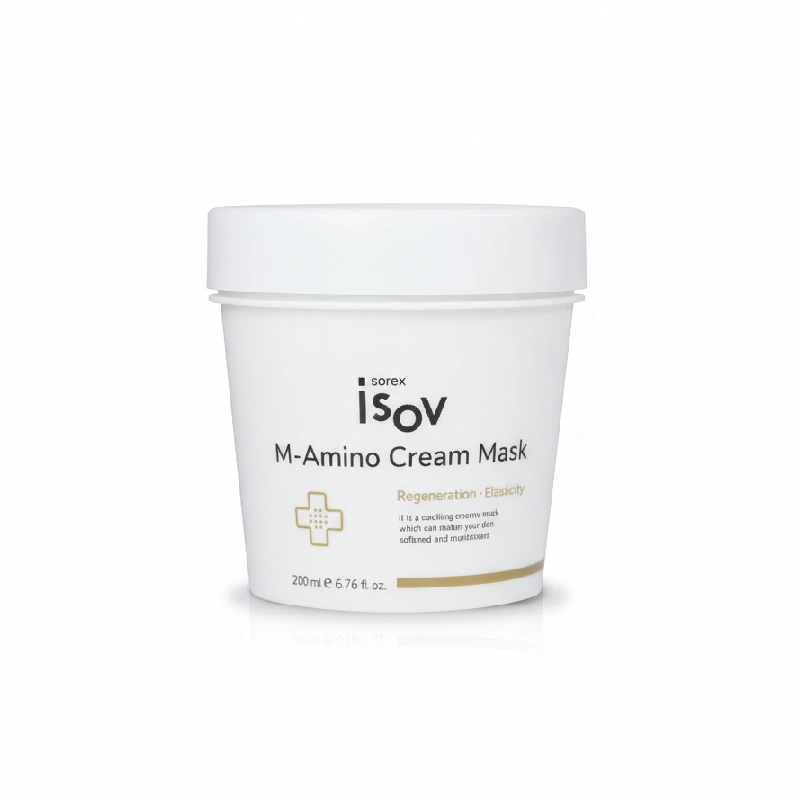 ماسک کرمی ضد چروک و روشن کننده قوی پوست آیزو M-Amino Cream Mask Isov ۲۰۰ml - مراقبت از پوست