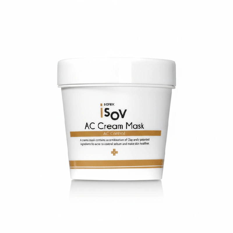 ماسک کرمی درمان جوش و کنترل سبوم پوست آیزو AC Cream Mask Isov ۲۰۰ml - مراقبت از پوست