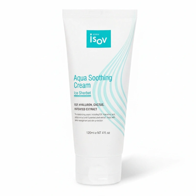 ژل کرم آبرسان آکوآ سوتینگ ترمیم سلولی آیزو Aqua Soothing Cream Isov Sorex 120ml