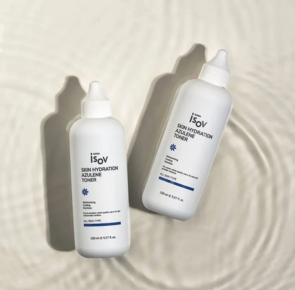 تونر آبرسان و ضد لک پوست های خشک و افتاده آزولن آیزو 150ml Isov Skin Hydration Azulene Toner - تصویر 2