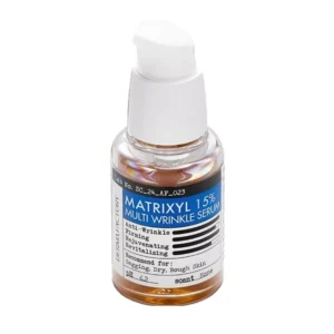 سرم ضد چین و چروک درما فکتوری 15% حاوی 3 نوع پپتاید کاربردی Derma Factory Matrixyl Multi Wrinkle Serum 30ml
