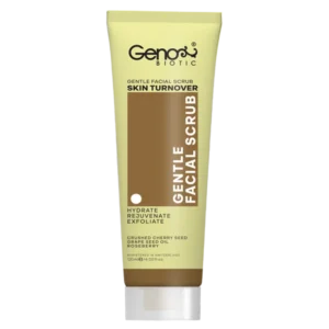 اسکراب صورت ملایم ژنوبایوتیک | لایه‌بردار و روشن‌کننده پوست Genobiotic Gentle Facial Scrub 120ml
