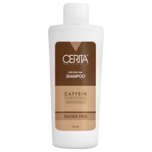شامپو کافئین فاقد سولفات سریتا مناسب موهای ضعیف و آسیب‌دیده Cerita Sulfate Free Caffeine Shampoo 200ml