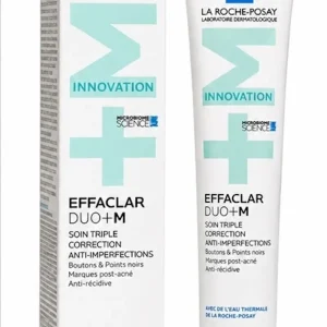 کرم ضد جوش و جای جوش لاروش پوزای مدل افکلار دوو پلاس ام حجم ۴۰ میلی‌لیتر | La Roche-Posay Effaclar Duo+M
