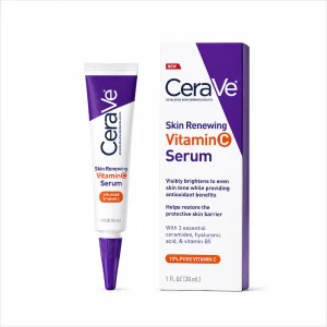 سرم ویتامین C سراوی ۱۰٪ مدل اسکین رینیوئینگ حجم ۳۰ میلی‌لیتر | CeraVe Skin Renewing Vitamin C Serum 10%