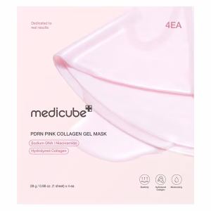 ماسک ورقی ژلی کلاژن و پی‌دی‌آر‌ان صورتی مدیکیوب Medicube PDRN Pink Collagen Gel Mask
