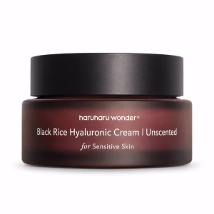 کرم مرطوب‌کننده برنج سیاه هاروهارو واندر مناسب پوست حساس Haruharu Wonder Black Rice 10 Hyaluronic Cream Unscented 50ml